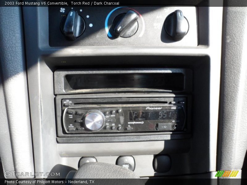 Torch Red / Dark Charcoal 2003 Ford Mustang V6 Convertible