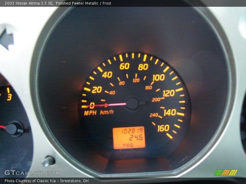 Polished Pewter Metallic / Frost 2003 Nissan Altima 3.5 SE