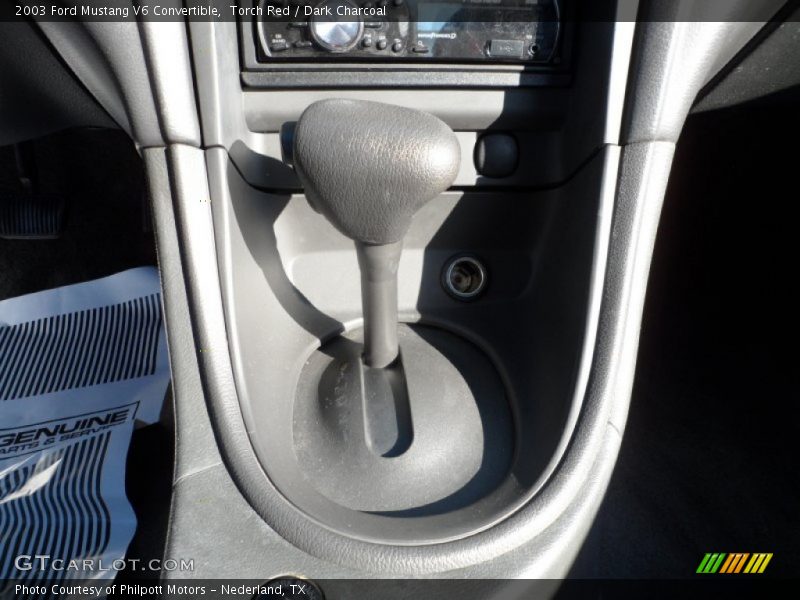 Torch Red / Dark Charcoal 2003 Ford Mustang V6 Convertible