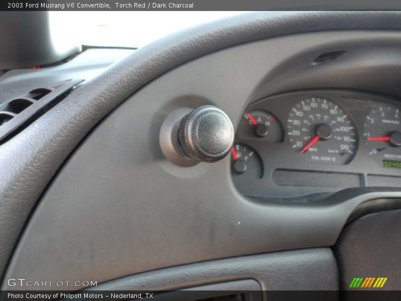Torch Red / Dark Charcoal 2003 Ford Mustang V6 Convertible