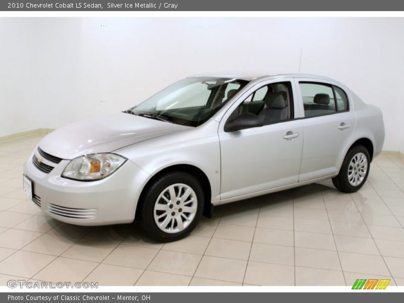 Silver Ice Metallic / Gray 2010 Chevrolet Cobalt LS Sedan