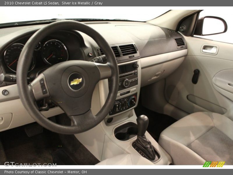 Silver Ice Metallic / Gray 2010 Chevrolet Cobalt LS Sedan