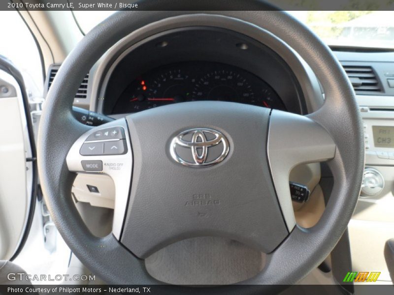 Super White / Bisque 2010 Toyota Camry LE