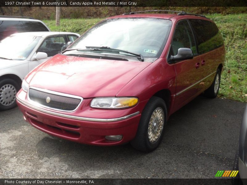 Candy Apple Red Metallic / Mist Gray 1997 Chrysler Town & Country LXi