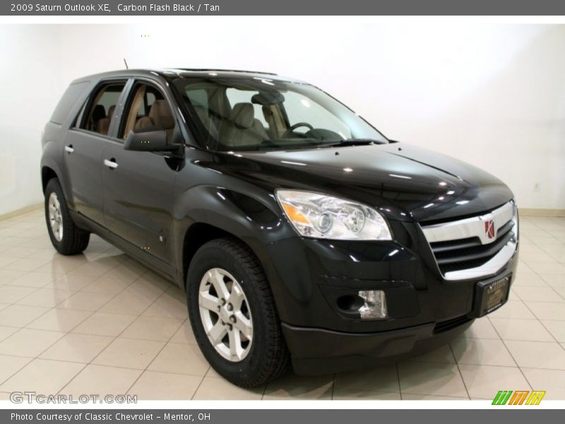 Carbon Flash Black / Tan 2009 Saturn Outlook XE