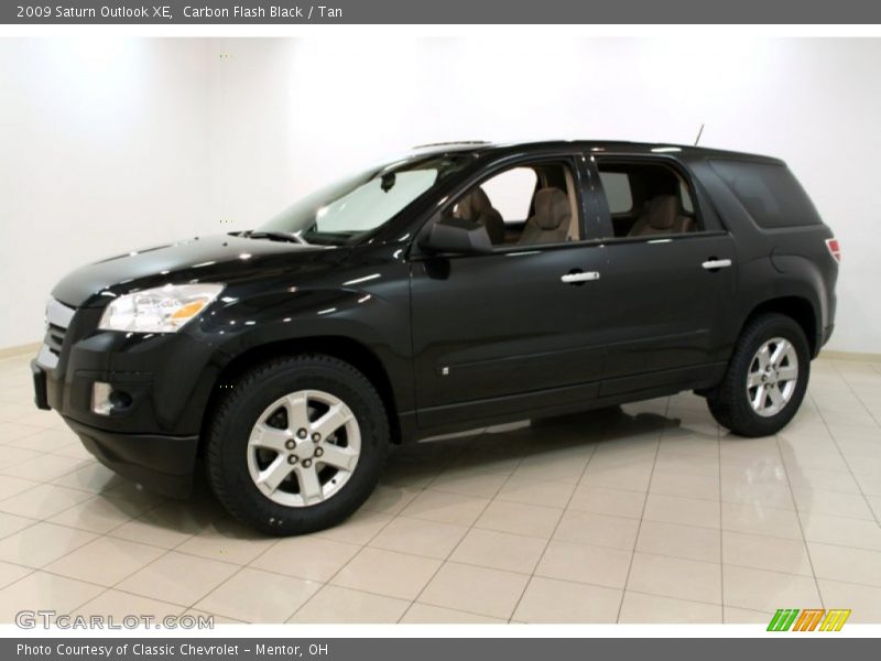 Carbon Flash Black / Tan 2009 Saturn Outlook XE