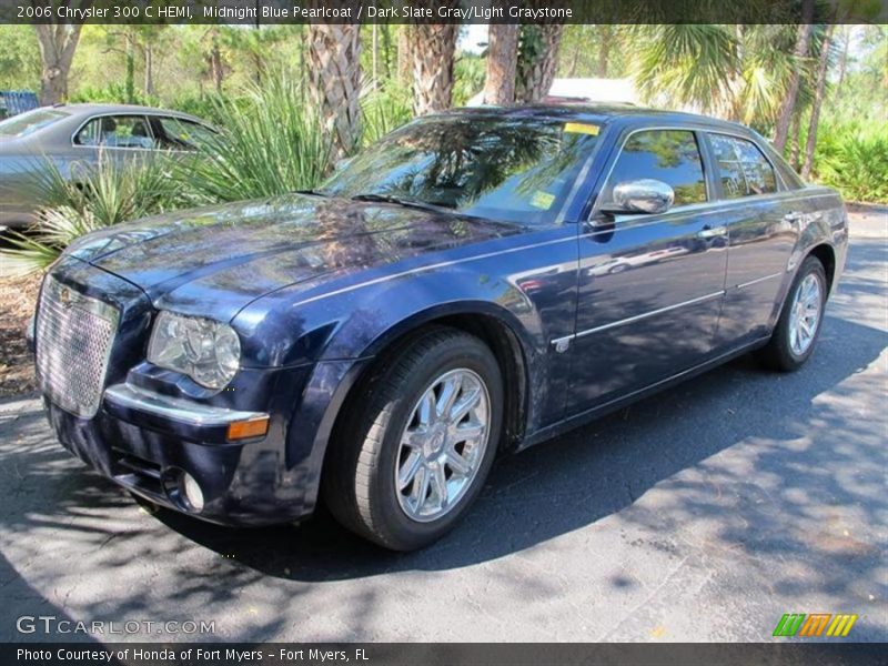 Midnight Blue Pearlcoat / Dark Slate Gray/Light Graystone 2006 Chrysler 300 C HEMI