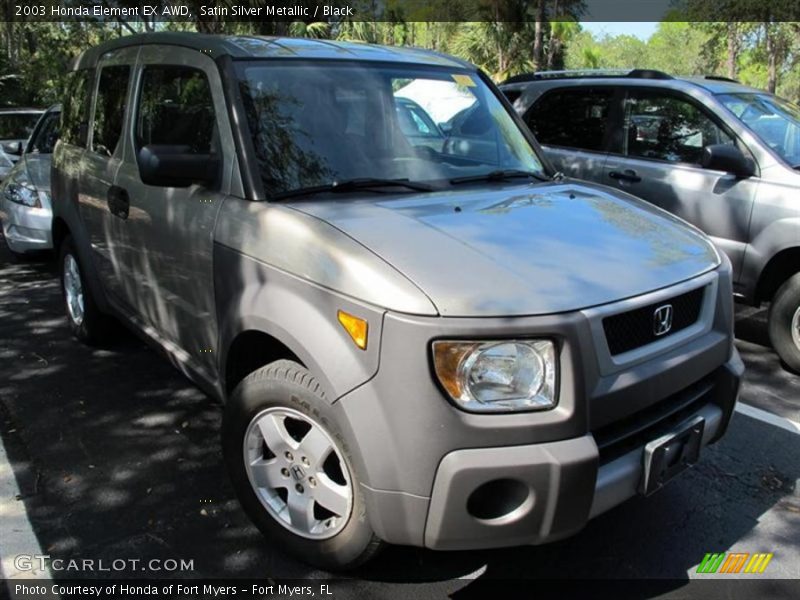 Satin Silver Metallic / Black 2003 Honda Element EX AWD