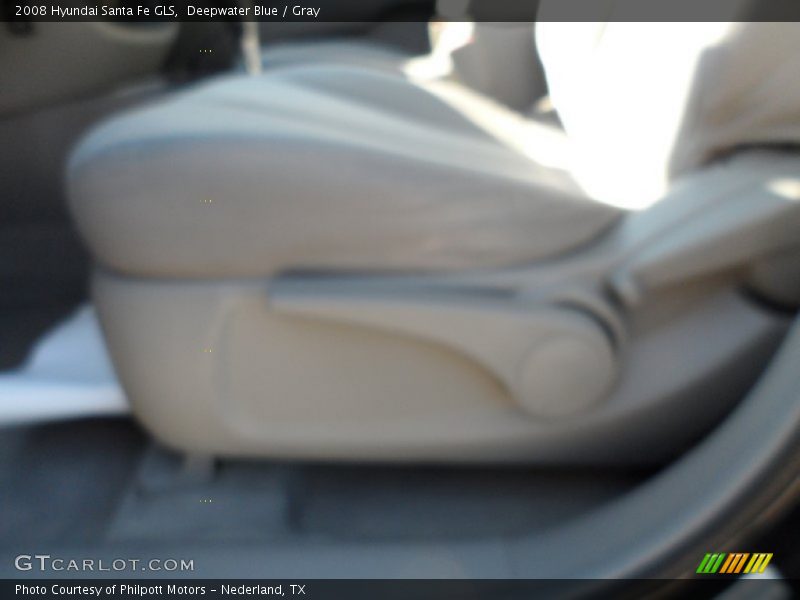Deepwater Blue / Gray 2008 Hyundai Santa Fe GLS