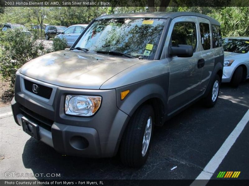 Satin Silver Metallic / Black 2003 Honda Element EX AWD