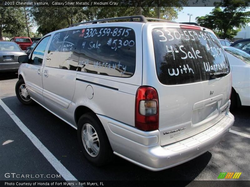 Galaxy Silver Metallic / Medium Gray 2003 Chevrolet Venture