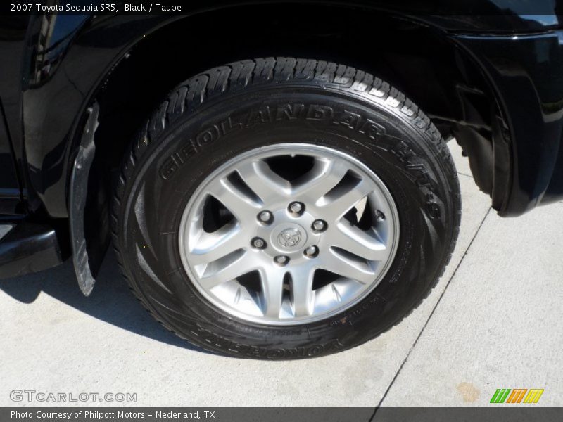 Black / Taupe 2007 Toyota Sequoia SR5