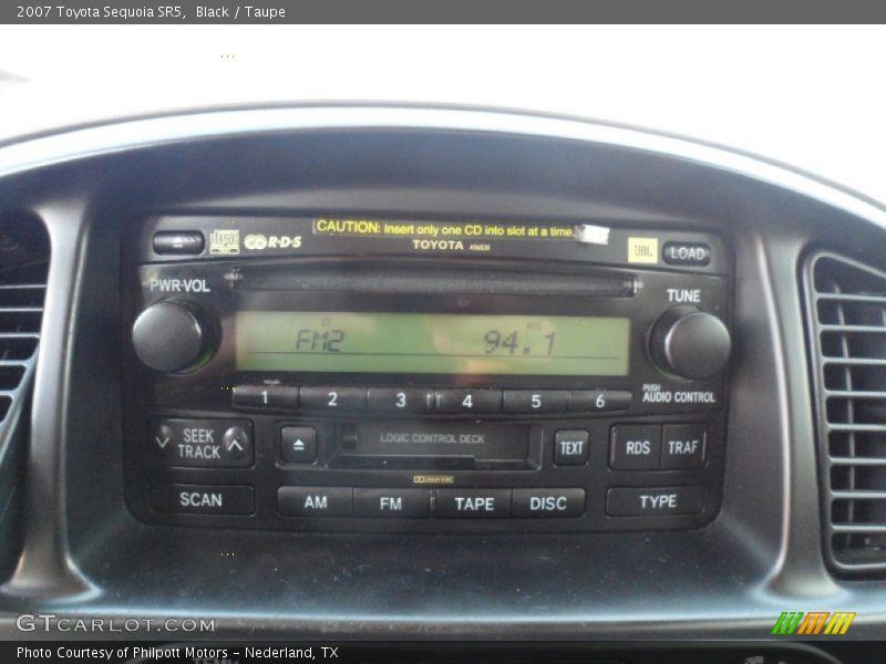 Black / Taupe 2007 Toyota Sequoia SR5