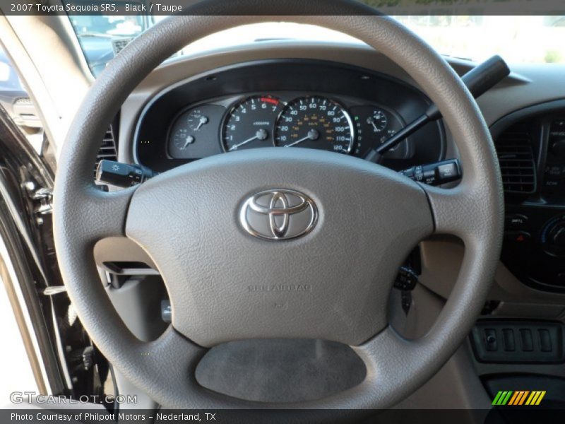 Black / Taupe 2007 Toyota Sequoia SR5