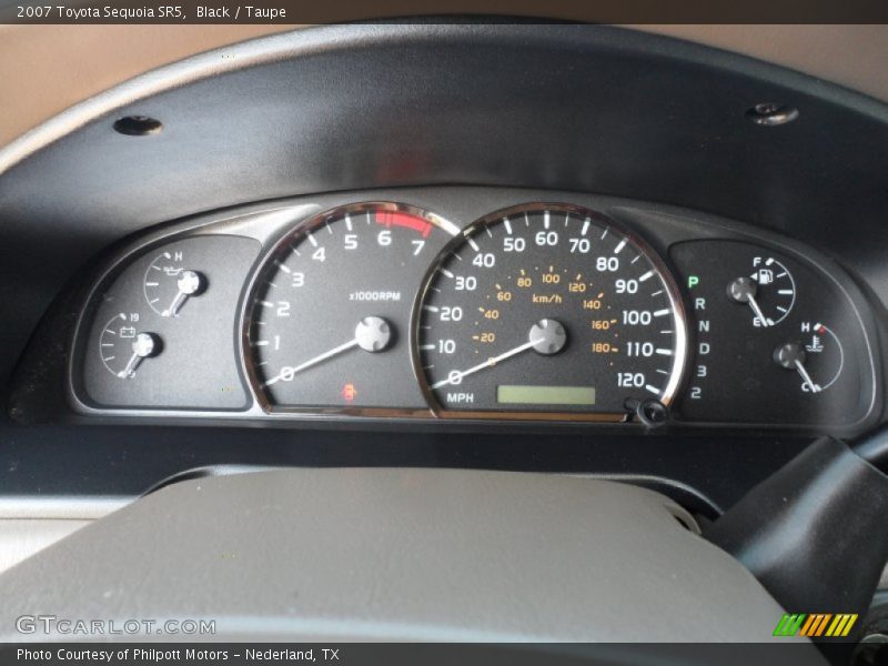 Black / Taupe 2007 Toyota Sequoia SR5
