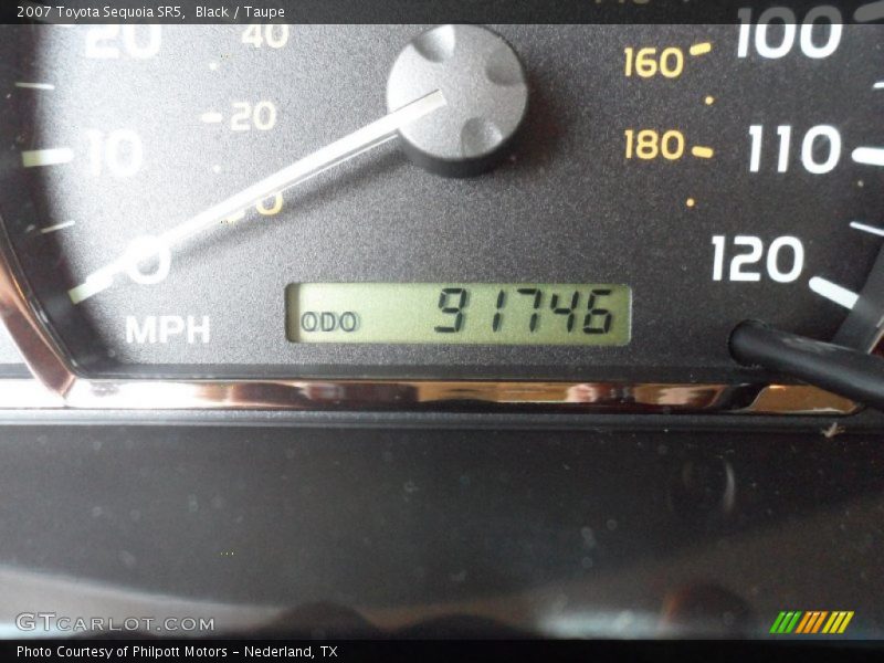 Black / Taupe 2007 Toyota Sequoia SR5