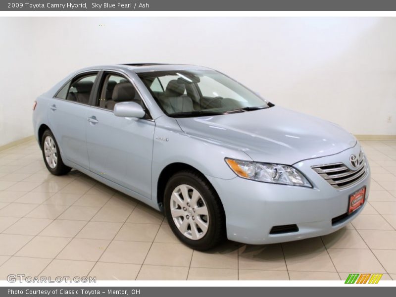 Sky Blue Pearl / Ash 2009 Toyota Camry Hybrid