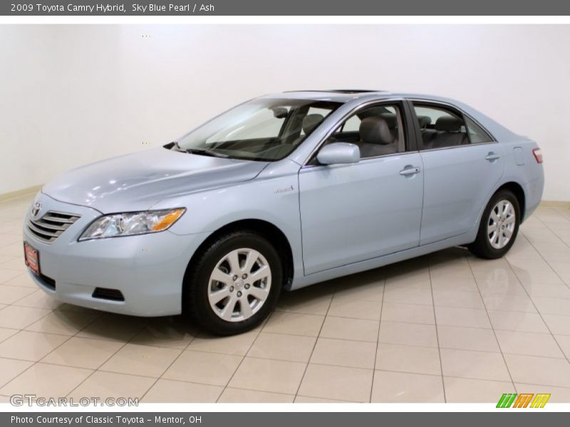 Sky Blue Pearl / Ash 2009 Toyota Camry Hybrid
