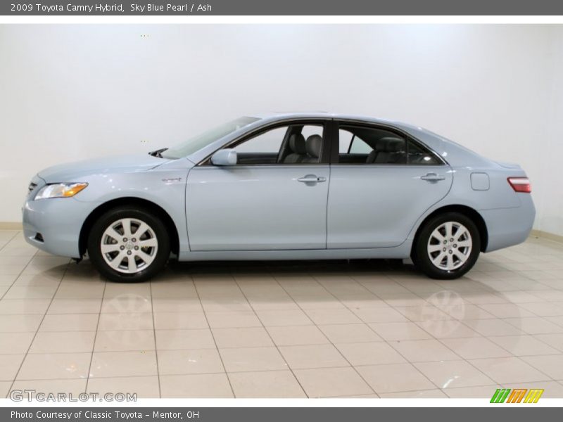 Sky Blue Pearl / Ash 2009 Toyota Camry Hybrid