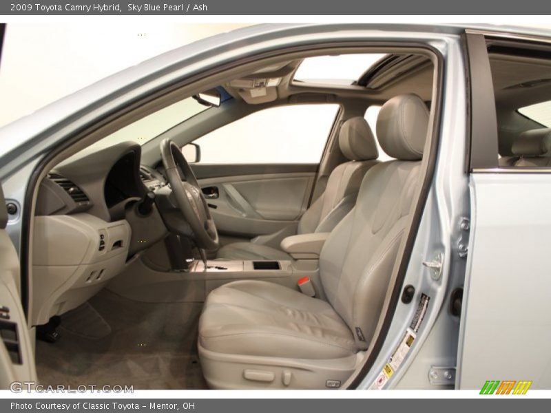 Sky Blue Pearl / Ash 2009 Toyota Camry Hybrid