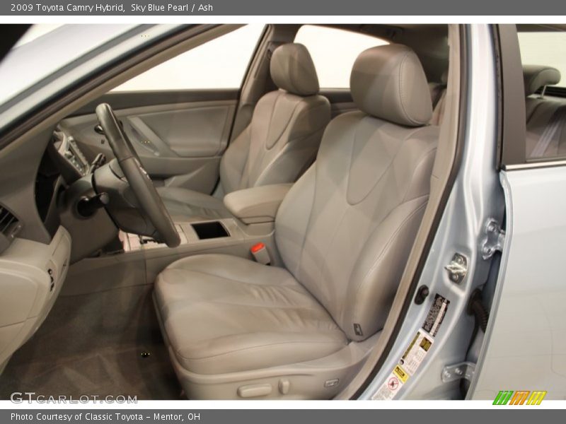 Sky Blue Pearl / Ash 2009 Toyota Camry Hybrid