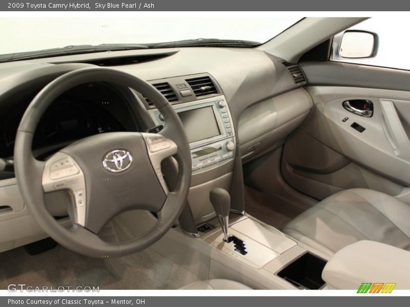Sky Blue Pearl / Ash 2009 Toyota Camry Hybrid