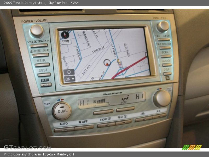 Sky Blue Pearl / Ash 2009 Toyota Camry Hybrid