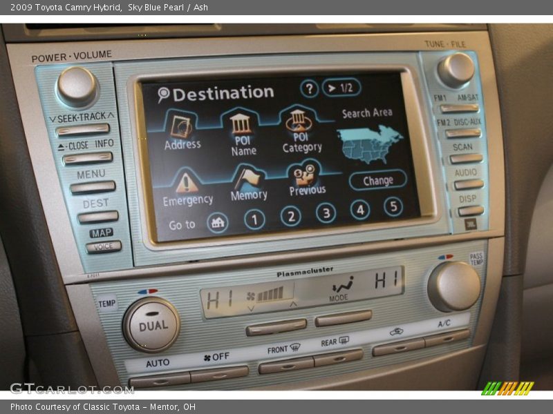 Sky Blue Pearl / Ash 2009 Toyota Camry Hybrid