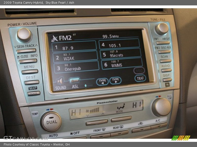 Sky Blue Pearl / Ash 2009 Toyota Camry Hybrid
