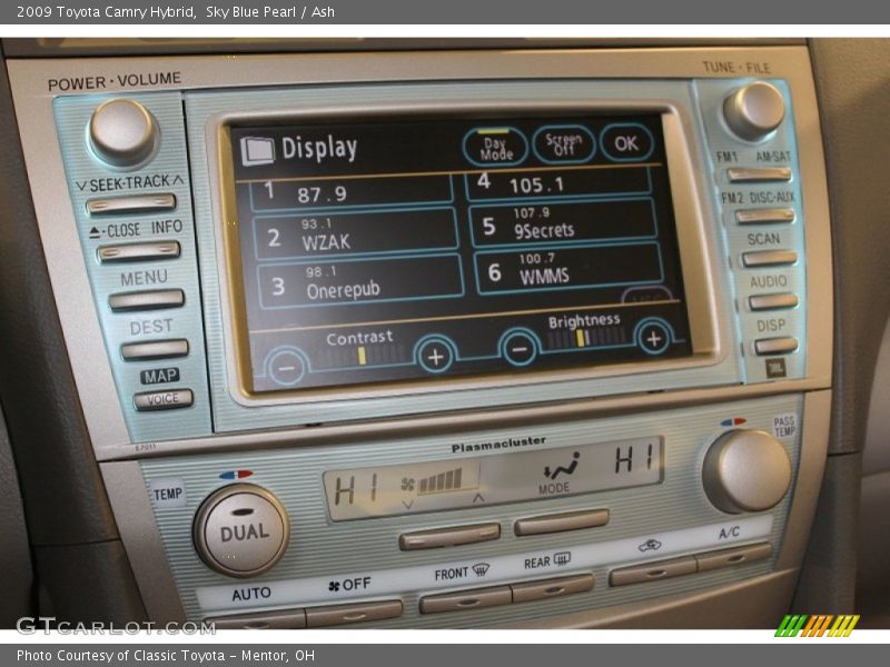 Sky Blue Pearl / Ash 2009 Toyota Camry Hybrid
