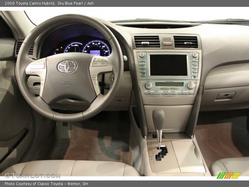 Sky Blue Pearl / Ash 2009 Toyota Camry Hybrid