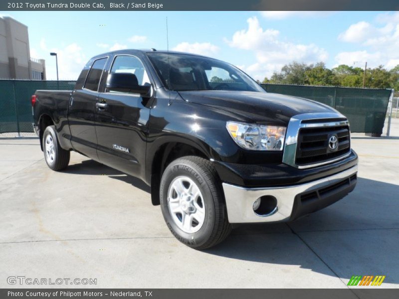 Black / Sand Beige 2012 Toyota Tundra Double Cab