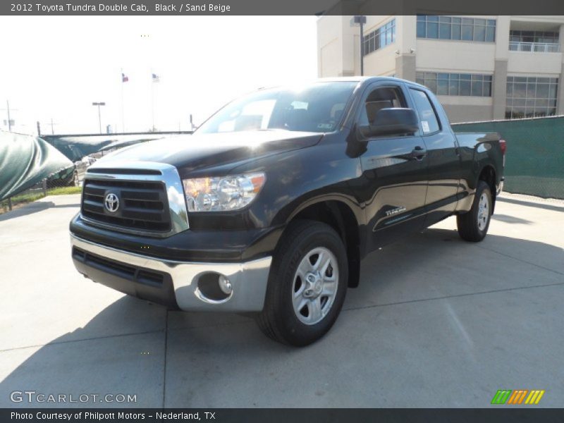 Black / Sand Beige 2012 Toyota Tundra Double Cab