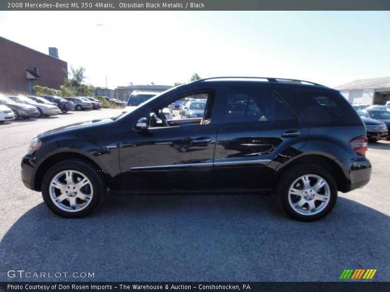 Obsidian Black Metallic / Black 2008 Mercedes-Benz ML 350 4Matic