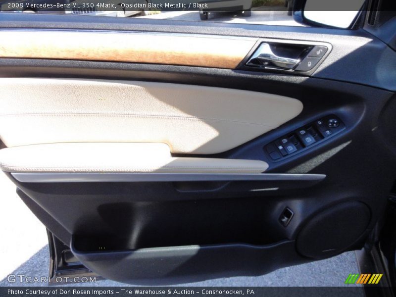 Obsidian Black Metallic / Black 2008 Mercedes-Benz ML 350 4Matic