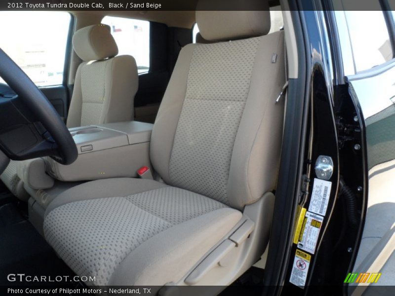 Black / Sand Beige 2012 Toyota Tundra Double Cab