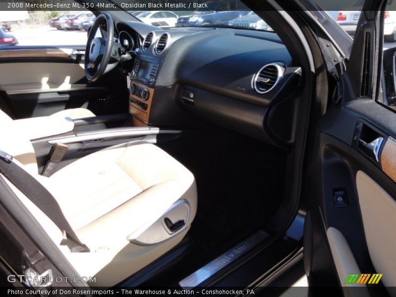 Obsidian Black Metallic / Black 2008 Mercedes-Benz ML 350 4Matic