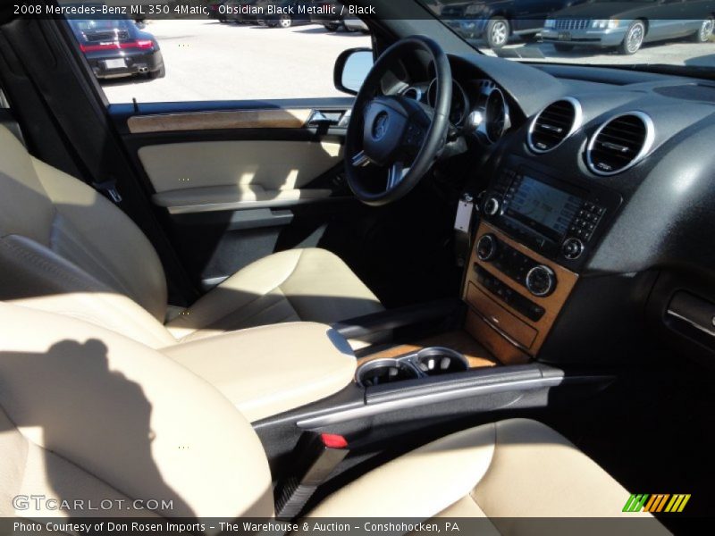 Obsidian Black Metallic / Black 2008 Mercedes-Benz ML 350 4Matic