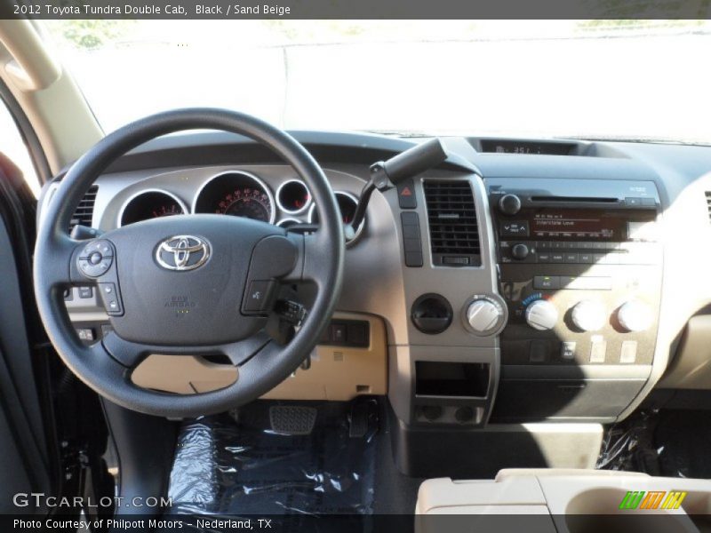 Black / Sand Beige 2012 Toyota Tundra Double Cab