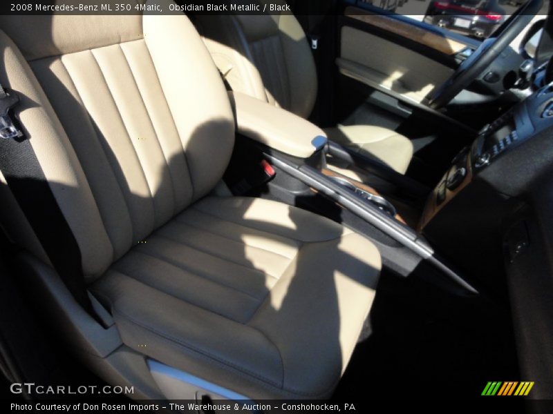Obsidian Black Metallic / Black 2008 Mercedes-Benz ML 350 4Matic