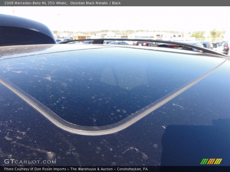 Obsidian Black Metallic / Black 2008 Mercedes-Benz ML 350 4Matic