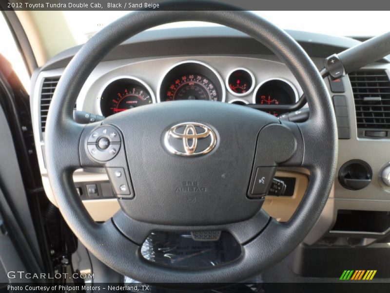 Black / Sand Beige 2012 Toyota Tundra Double Cab