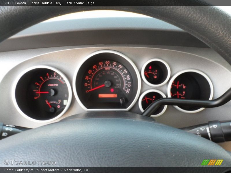 Black / Sand Beige 2012 Toyota Tundra Double Cab