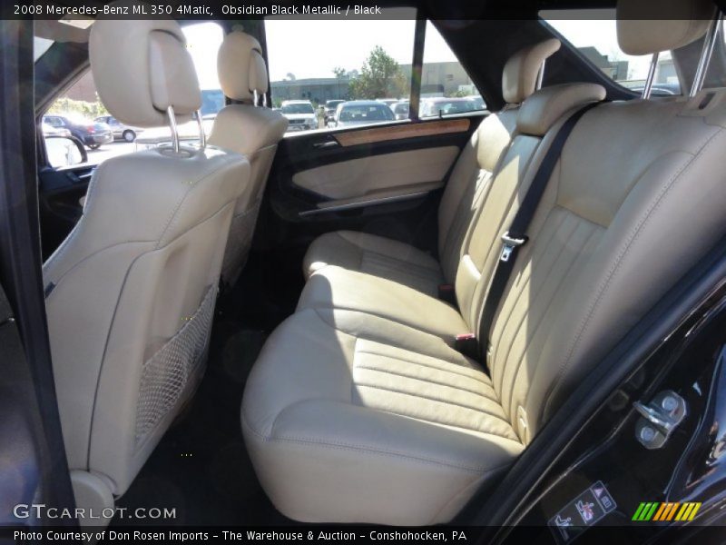Obsidian Black Metallic / Black 2008 Mercedes-Benz ML 350 4Matic