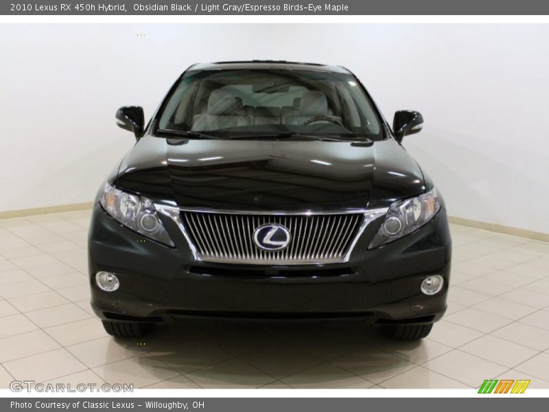 Obsidian Black / Light Gray/Espresso Birds-Eye Maple 2010 Lexus RX 450h Hybrid