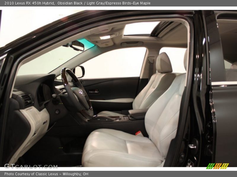  2010 RX 450h Hybrid Light Gray/Espresso Birds-Eye Maple Interior