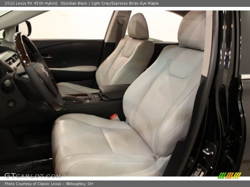  2010 RX 450h Hybrid Light Gray/Espresso Birds-Eye Maple Interior