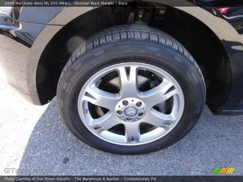 Obsidian Black Metallic / Black 2008 Mercedes-Benz ML 350 4Matic