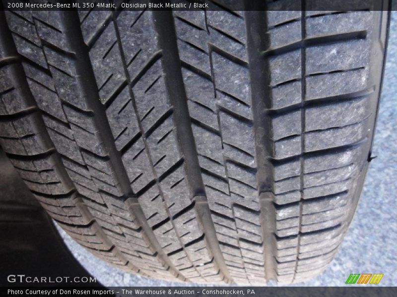Obsidian Black Metallic / Black 2008 Mercedes-Benz ML 350 4Matic