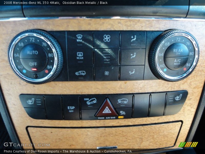 Obsidian Black Metallic / Black 2008 Mercedes-Benz ML 350 4Matic